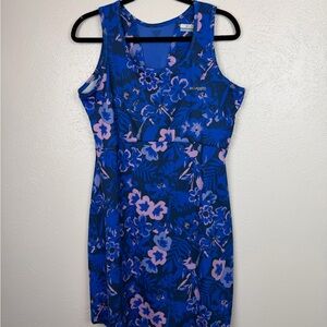 Columbia Royal Blue Floral Sleeveless Mini Dress